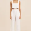 ALICE CROP TOP - IVORY