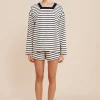 ARCHIE SHORT - NAVY STRIPE