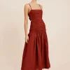 AURELIA DRESS - MERLOT