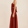 AURELIA DRESS - MERLOT