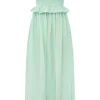 COBY STRAPLESS DRESS - COOL MINT
