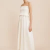 COBY STRAPLESS DRESS - CREAM