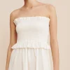 COBY STRAPLESS DRESS - CREAM