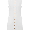 EMMA BUTTON DOWN MINI - IVORY