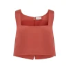 GIGI CROP TOP - REDWOOD