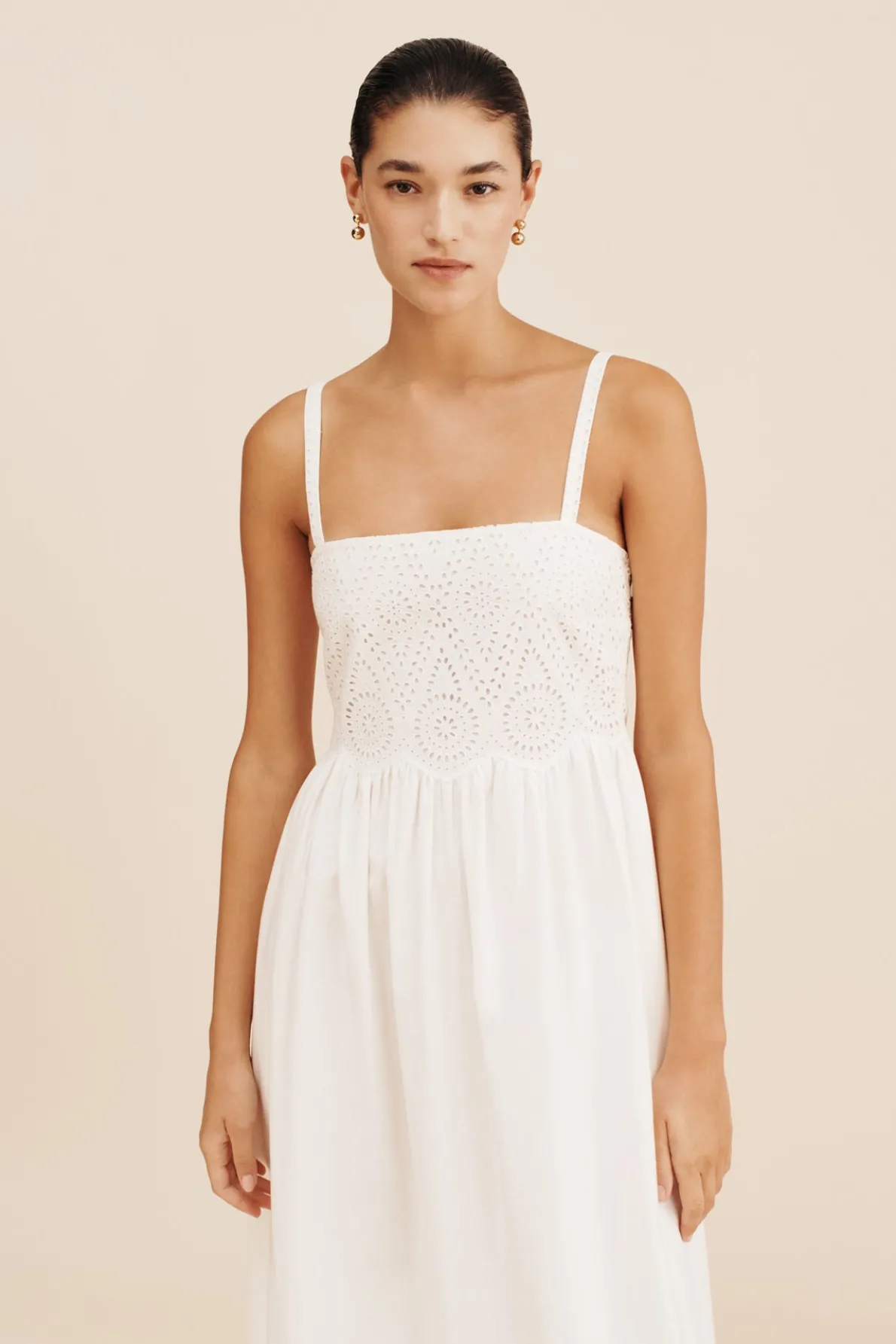 LOUISA DRESS - VINTAGE WHITE