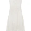 LOUISA MINI DRESS - VINTAGE WHITE