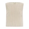 MABEL TOP - BEIGE STRIPE