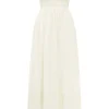 MYLAH STRAPLESS DRESS - CREAM