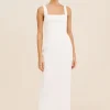 SKYLA COLUMN DRESS - IVORY
