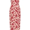 SKYLA COLUMN DRESS - SCARLET BLOOM